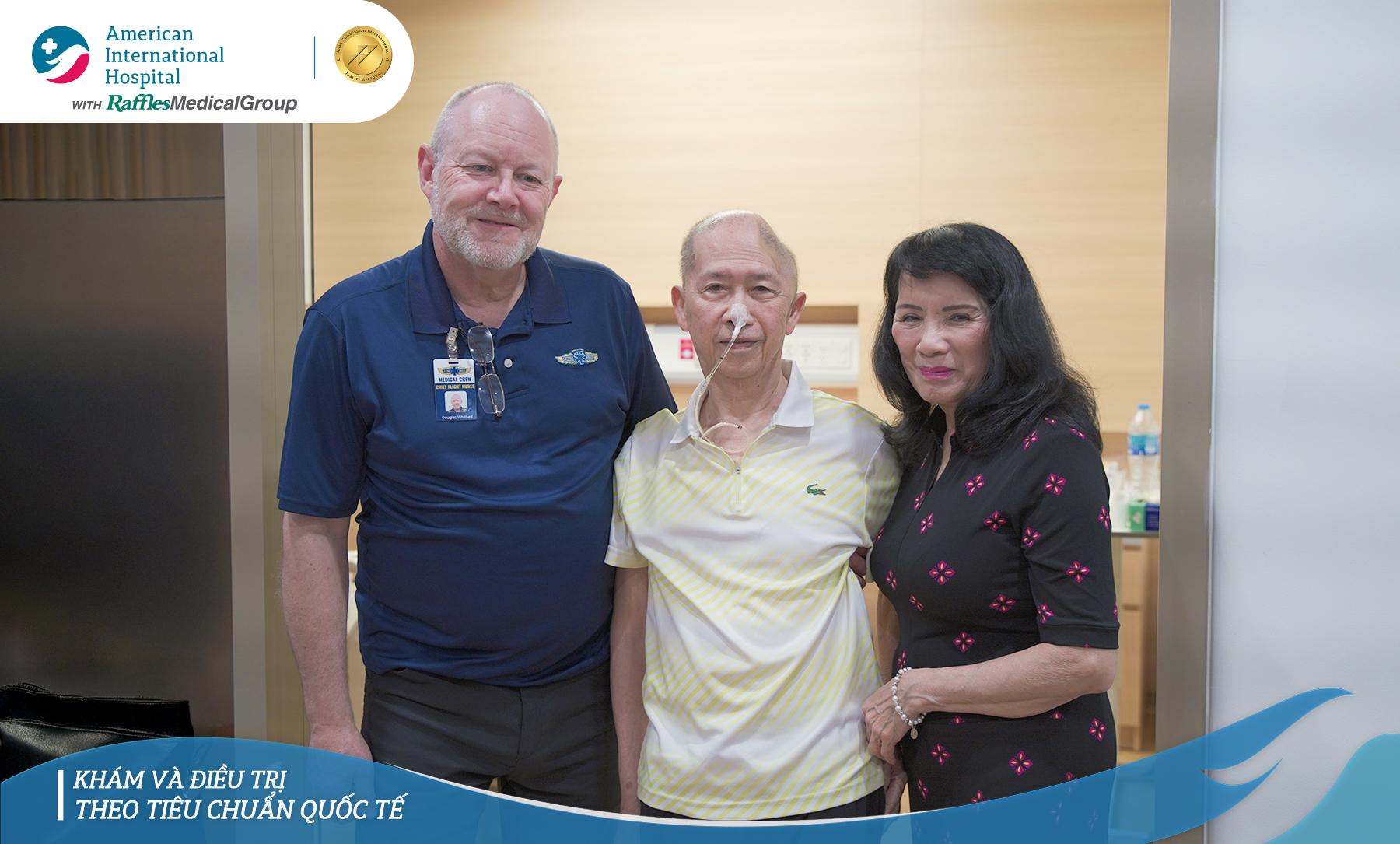 International patient transfer assistance to safely transport a Vietnamese-American patient from Ho Chi Minh City to Boston