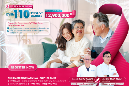 EARLY SCREENING FOR 110 TYPES OF CANCER: AIH PIONEERS THE INTRODUCTION OF CANCERSCREENDX™ – A TEST PERFORMED 100% AT AN INTERNATIONAL STANDARD LABORATORY IN MALAYSIA