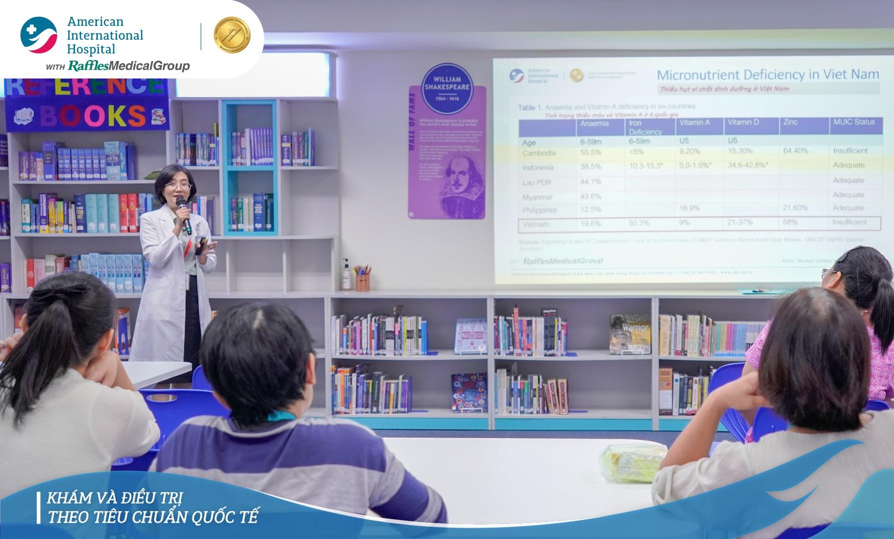 AIH ĐỒNG HÀNH CÙNG HỘI THẢO SỨC KHỎE: “XÂY DỰNG THÓI QUEN ĂN UỐNG LÀNH MẠNH TỪ SỚM” TẠI TRƯỜNG QUỐC TẾ ANH VIỆT (BVIS) TP.HCM