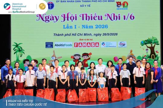 BỆNH VIỆN QUỐC TẾ MỸ (AIH) ĐỒNG HÀNH MANG NIỀM VUI VÀ SỨC KHỎE ĐẾN VỚI TRẺ EM KHÓ KHĂN TẠI "NGÀY HỘI THIẾU NHI 1/6" TP.HCM LẦN I - NĂM 2026