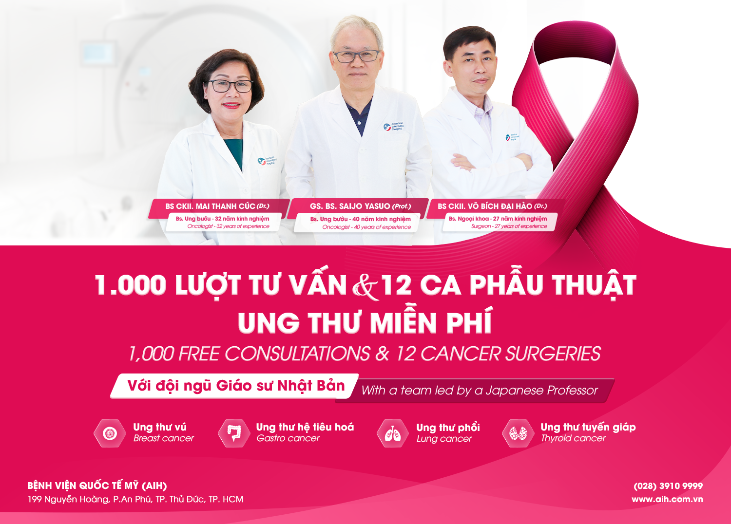 AMERICAN INTERNATIONAL HOSPITAL OFFERS 1,000 FREE MEDICAL CONSULTATIONS FOR CANCER PATIENTS