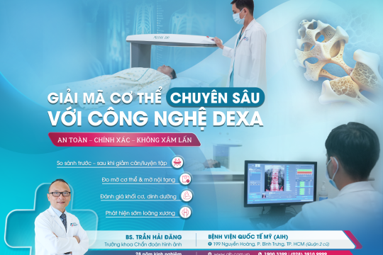 CHĂM SÓC SỨC KHỎE CÁ NHÂN HÓA: TRẢI NGHIỆM ĐÁNH GIÁ THÀNH PHẦN CƠ THỂ TẠI AIH VỚI CÔNG NGHỆ DEXA