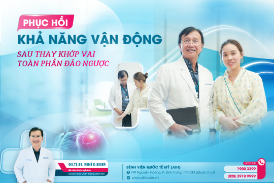 PHỤC HỒI KHẢ NĂNG VẬN ĐỘNG SAU THAY KHỚP VAI TOÀN PHẦN ĐẢO NGƯỢC TẠI AIH