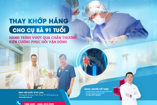 THAY KHỚP HÁNG CHO CỤ BÀ 91 TUỔI - HÀNH TRÌNH VƯỢT QUA CHẤN THƯƠNG, KIÊN CƯỜNG PHỤC HỒI VẬN ĐỘNG