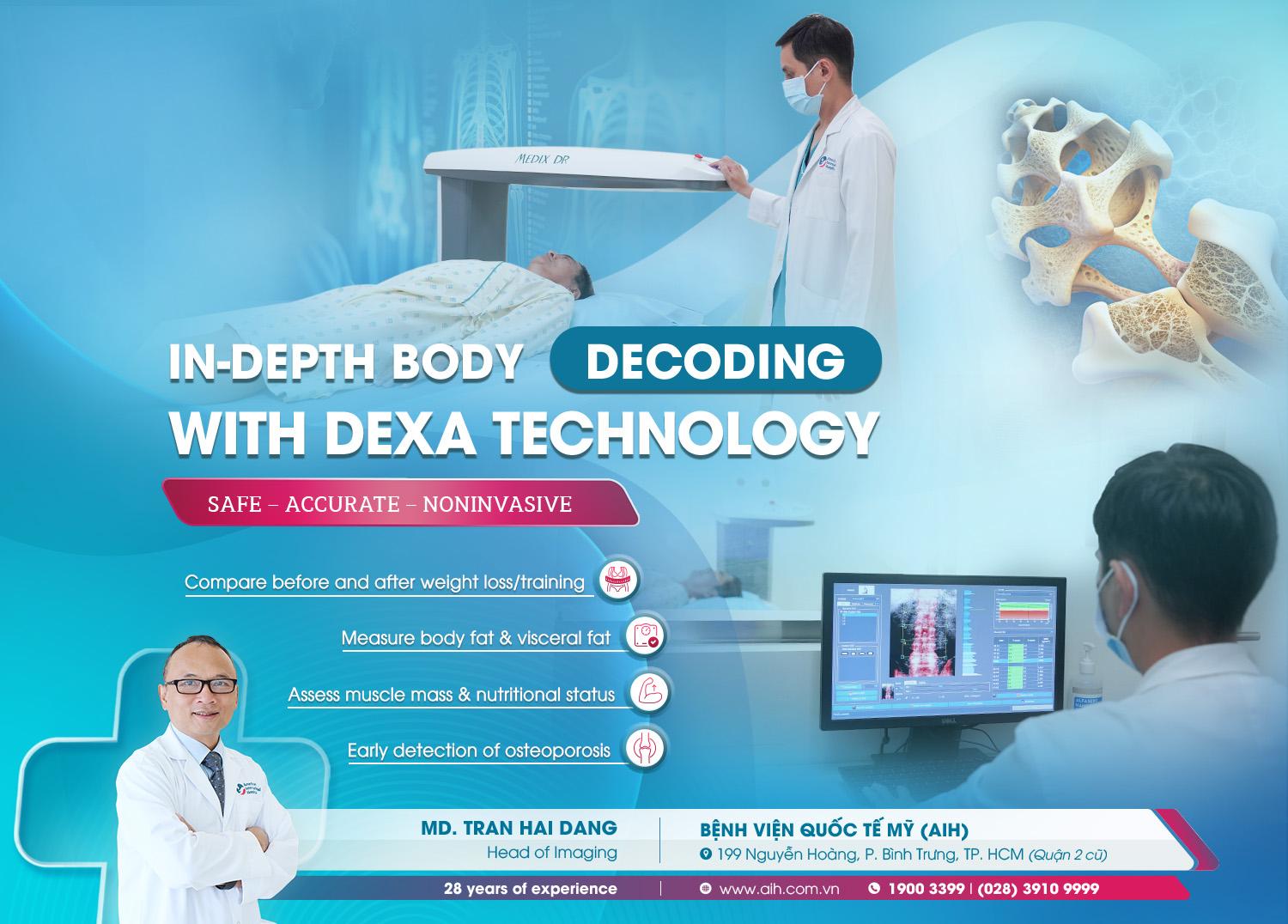 PERSONALIZED HEALTHCARE: EXPERIENCE BODY COMPOSITION ANALYSIS AT AIH WITH DEXA TECHNOLOGY