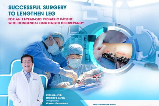 SUCCESSFUL LIMB LENGTHENING SURGERY FOR AN 11-YEAR-OLD PATIENT WITH CONGENITAL LIMB LENGTH DISCREPANCY