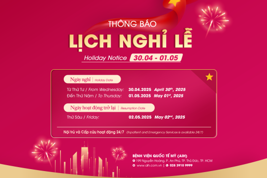 HOLIDAY SCHEDULE ANNOUNCEMENT ON THE LIBERATION DAY AND LABOR DAY 2025