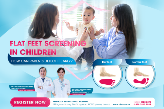 FLAT FEET SCREENING: AN IMPORTANT STEP IN ROUTINE CHECKUPS FOR CHILDREN AT AIH