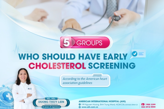 5 GROUPS WHO SHOULD HAVE EARLY CHOLESTEROL SCREENING ACCORDING TO THE AMERICAN HEART ASSOCIATION GUIDELINES