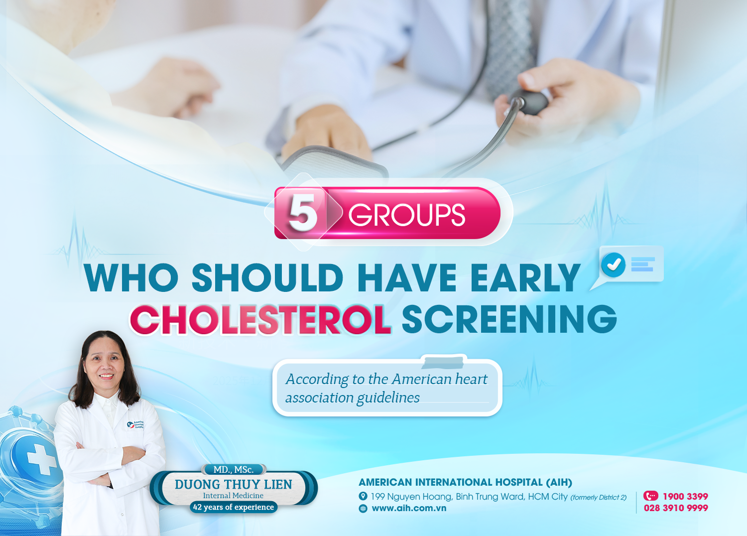 5 GROUPS WHO SHOULD HAVE EARLY CHOLESTEROL SCREENING ACCORDING TO THE AMERICAN HEART ASSOCIATION GUIDELINES