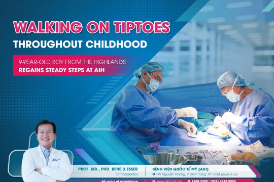 WALKING ON TIPTOES THROUGHOUT CHILDHOOD: 9-YEAR-OLD BOY FROM THE HIGHLANDS REGAINS STEADY STEPS AT AIH