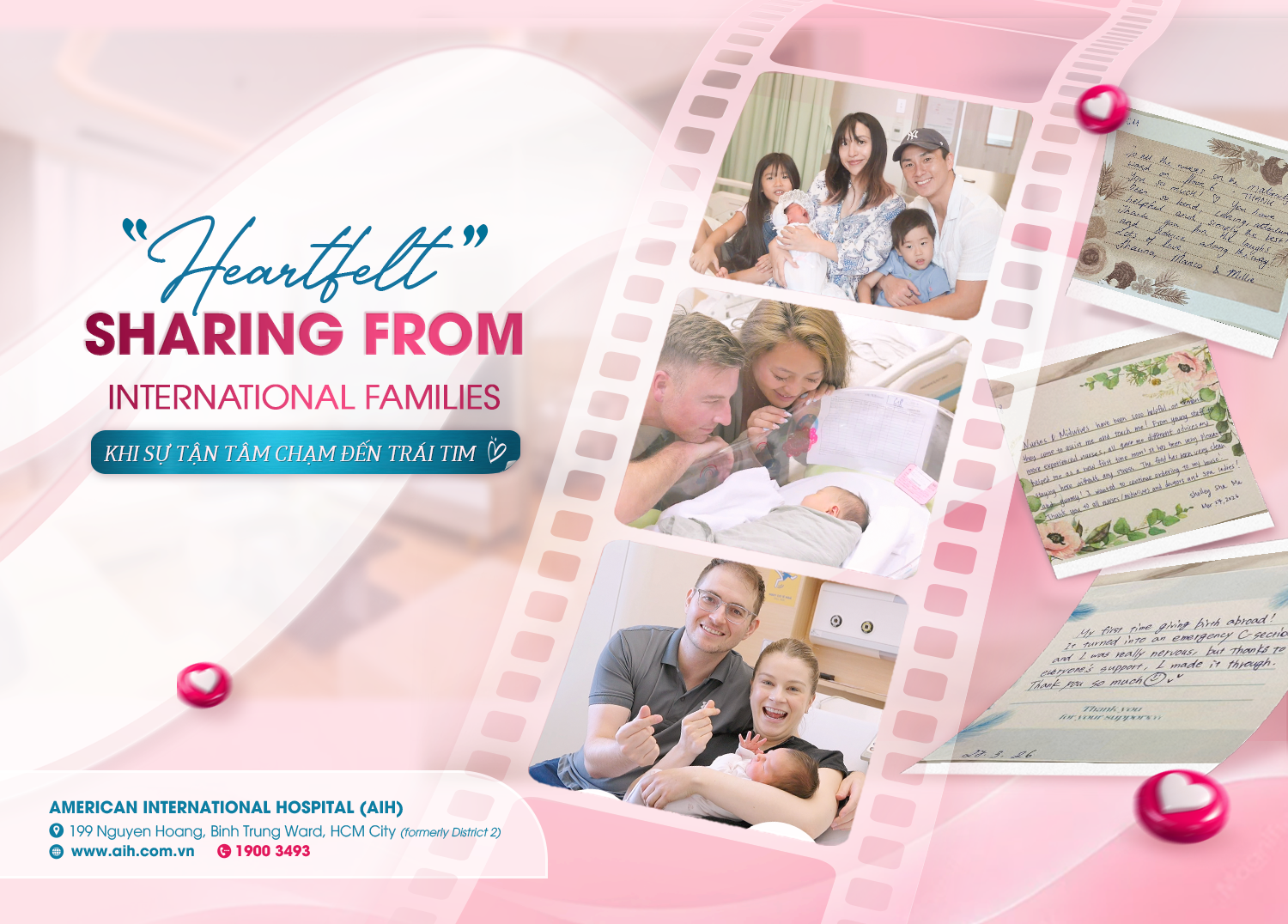 INTERNATIONAL FAMILIES SHARE THEIR SATISFYING BIRTHING EXPERIENCE AT AIH