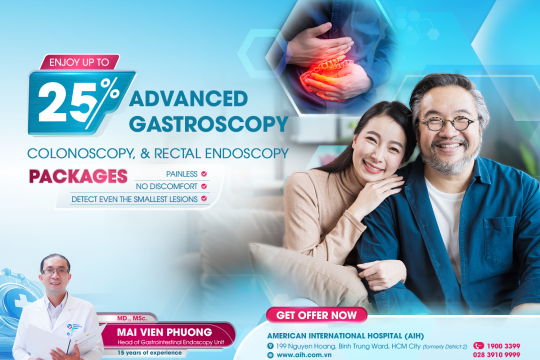 TAKE A PROACTIVE APPROACH TO YOUR DIGESTIVE HEALTH | ENJOY UP TO 25% OFF ADVANCED GASTROSCOPY, COLONOSCOPY, AND RECTAL ENDOSCOPY PACKAGES