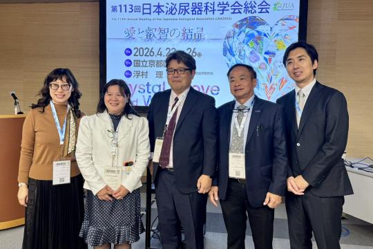 DR. NGUYEN NGOC TIEN AND MSC., SPECIALIST LEVEL II DR. NGO THANH MAI PRESENT A RARE CYSTINE STAGHORN KIDNEY STONE CASE AT THE 2026 JAPANESE UROLOGICAL ASSOCIATION (JUA) ANNUAL MEETING