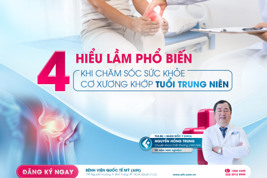4 HIỂU LẦM PHỔ BIẾN KHI CHĂM SÓC SỨC KHỎE CƠ XƯƠNG KHỚP Ở TUỔI TRUNG NIÊN
