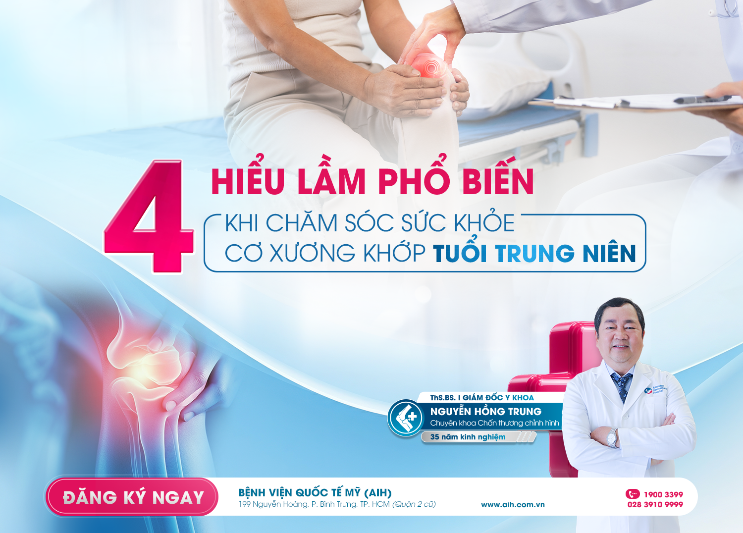 4 HIỂU LẦM PHỔ BIẾN KHI CHĂM SÓC SỨC KHỎE CƠ XƯƠNG KHỚP Ở TUỔI TRUNG NIÊN