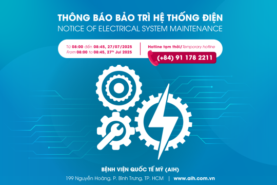 NOTICE OF ELECTRICAL SYSTEM MAINTENANCE