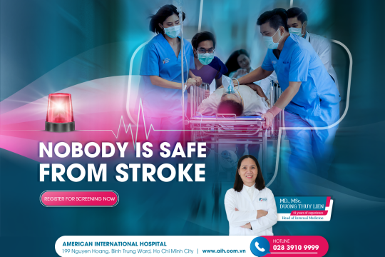 NOBODY IS SAFE FROM STROKE | EARLY SCREENING TO PROTECT YOURSELF AND YOUR FAMILY.