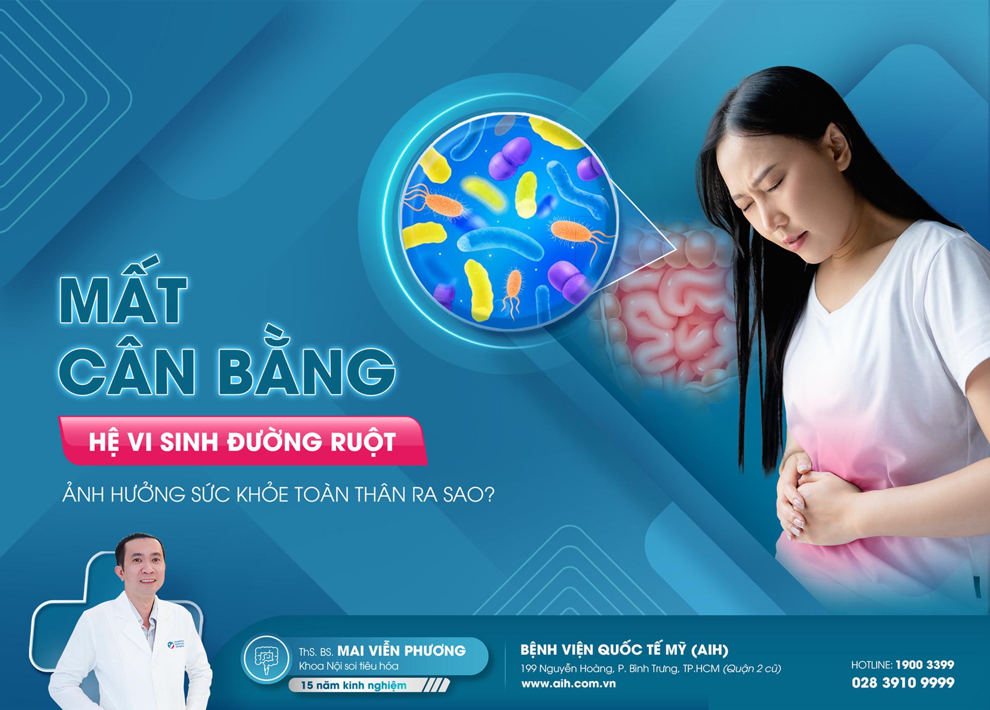 MẤT CÂN BẰNG HỆ VI SINH ĐƯỜNG RUỘT ẢNH HƯỞNG SỨC KHỎE TOÀN THÂN RA SAO?