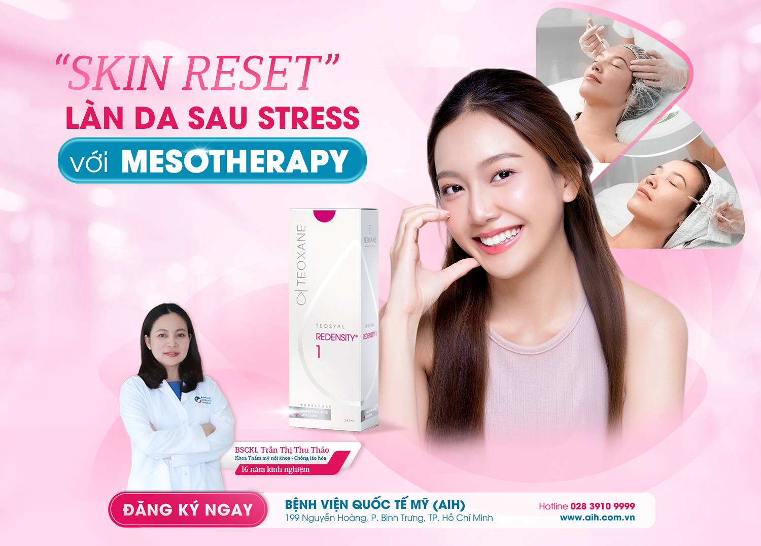 MESOTHERAPY - BÍ QUYẾT “SKIN RESET” LÀN DA SAU STRESS