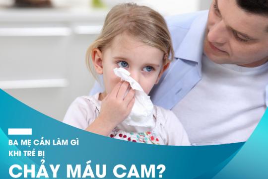 WHAT TO DO WHEN YOUR CHILD GETS A NOSEBLEED?