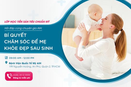 AIH's PRENATAL CLASS ON 10TH NOVEMBER 2019 "Q&A WITH AIH's EXPERTS: STAY HEALTHY AND BEAUTIFUL AFTER CHILDBIRTH"