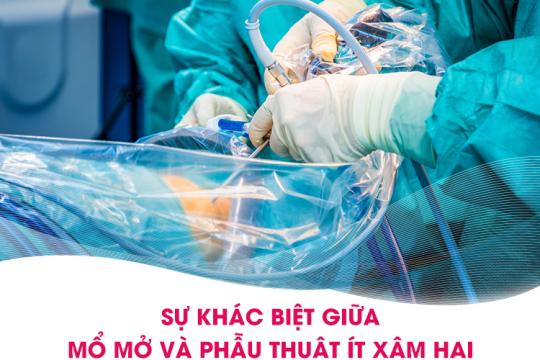 SỰ KHÁC BIỆT GIỮA MỔ MỞ VÀ PHẪU THUẬT ÍT XÂM HẠI