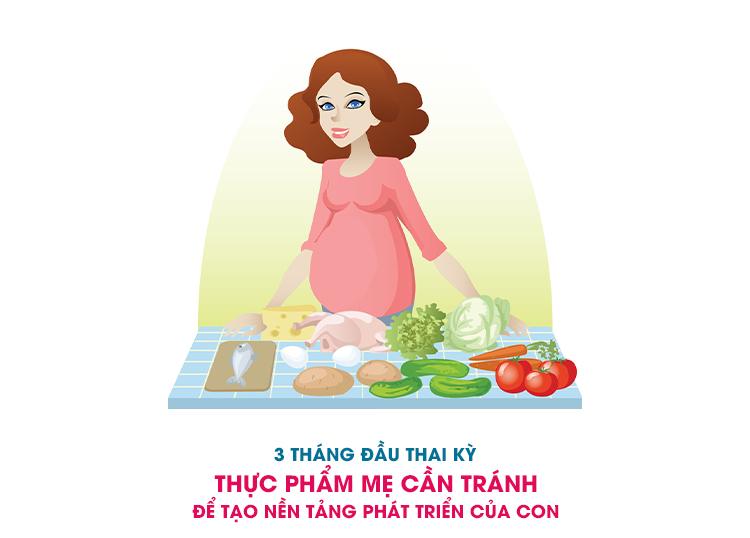 3 THÁNG ĐẦU THAI KỲ - THỰC PHẨM MẸ CẦN TRÁNH ĐỂ TẠO NỀN TẢNG PHÁT TRIỂN CỦA CON