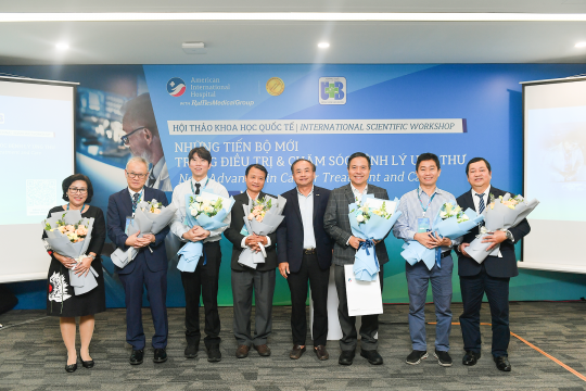 BỆNH VIỆN QUỐC TẾ MỸ (AIH) THÀNH CÔNG TỔ CHỨC HỘI THẢO KHOA HỌC UNG BƯỚU VỚI CÁC DIỄN GIẢ ĐẾN TỪ BỆNH VIỆN RAFFLES SINGAPORE VÀ BỆNH VIỆN UNG BƯỚU TP.HCM