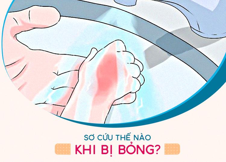 INITIAL FIRST AID TREATMENT FOR BURNS?