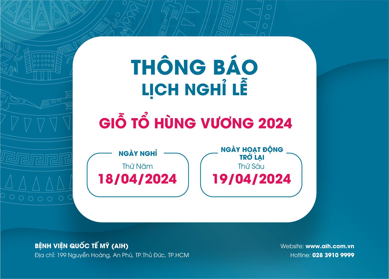 HOLIDAY SCHEDULE ANNOUNCEMENT ON THE HUNG KINGS ANNIVERSARY 2024 ​