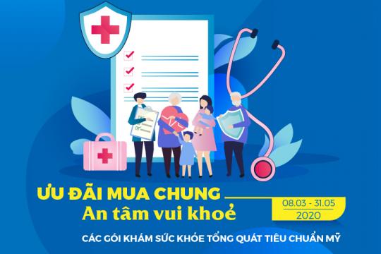 ƯU ĐÃI ĐẾN 10% CÁC GÓI KHÁM SỨC KHỎE TỔNG QUÁT TIÊU CHUẨN MỸ