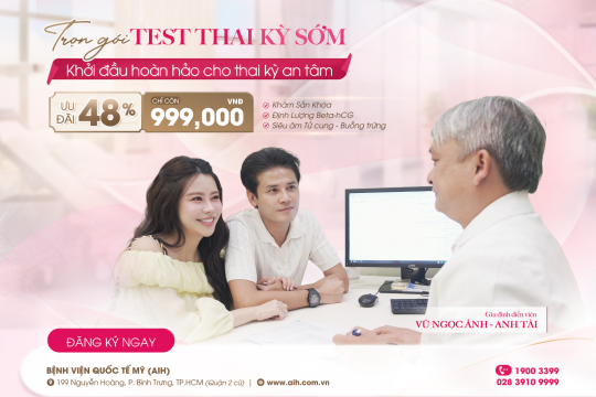 ƯU ĐÃI 48% GÓI TEST THAI KỲ SỚM – CHỈ CÒN 999,000 VNĐ