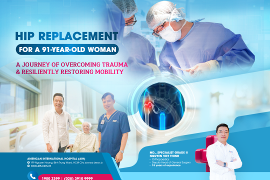 HIP REPLACEMENT FOR A 91-YEAR-OLD WOMAN - A JOURNEY OF OVERCOMING TRAUMA AND RESILIENTLY RESTORING MOBILITY