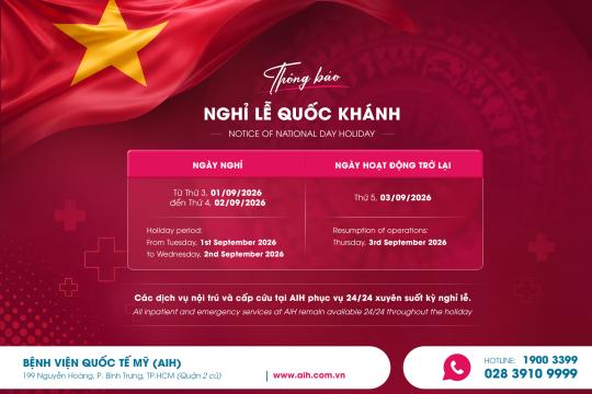 THÔNG BÁO LỊCH HOẠT ĐỘNG TRONG DỊP LỄ QUỐC KHÁNH 2/9/2026