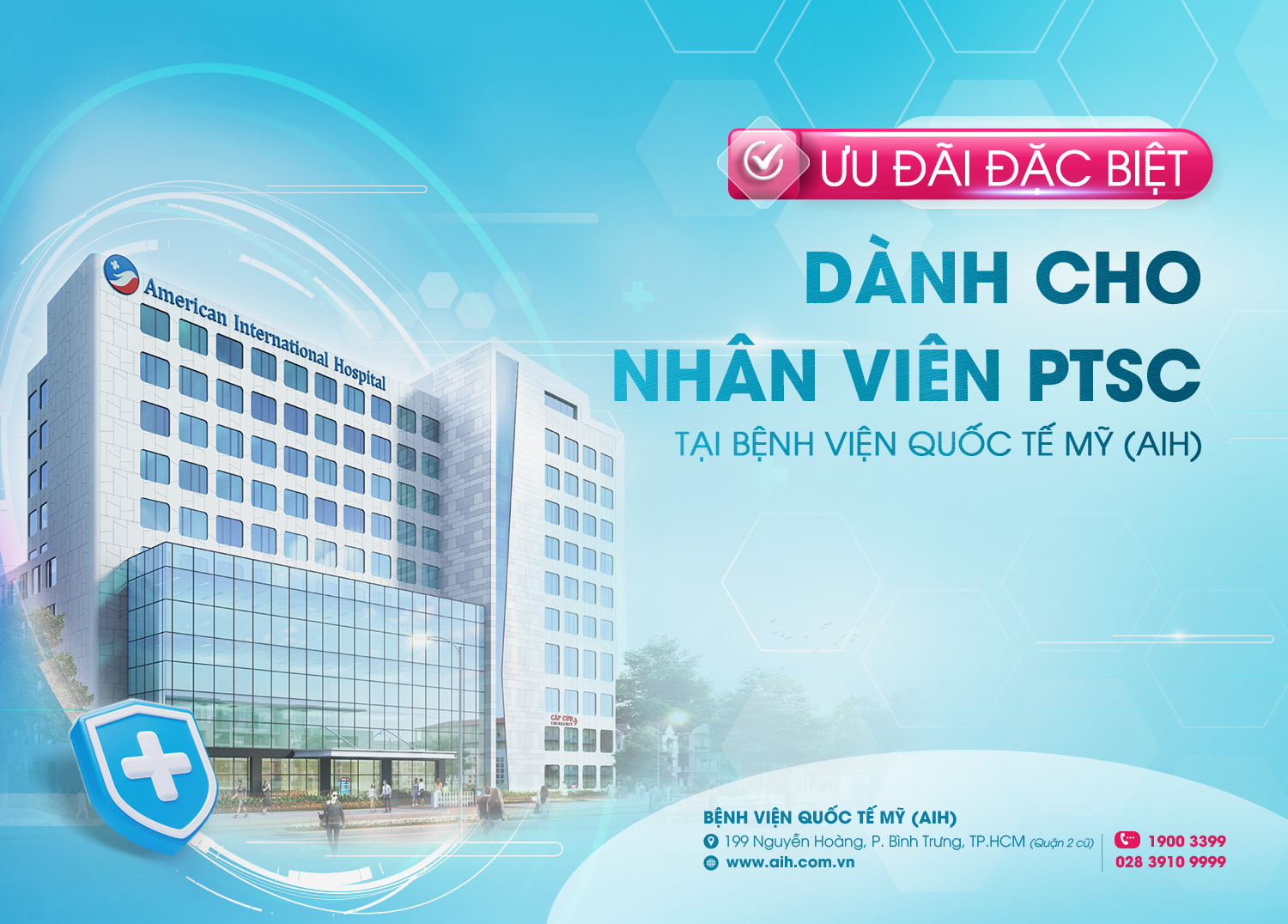 ƯU ĐÃI ĐẶC BIỆT DÀNH CHO NHÂN VIÊN PTSC TẠI AIH