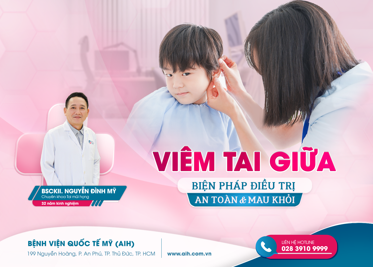 VIÊM TAI GIỮA – BIỆN PHÁP ĐIỀU TRỊ AN TOÀN VÀ MAU KHỎI