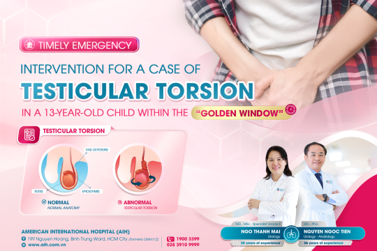 TIMELY EMERGENCY INTERVENTION FOR A CASE OF TESTICULAR TORSION IN A 13-YEAR-OLD CHILD WITHIN THE “GOLDEN WINDOW”